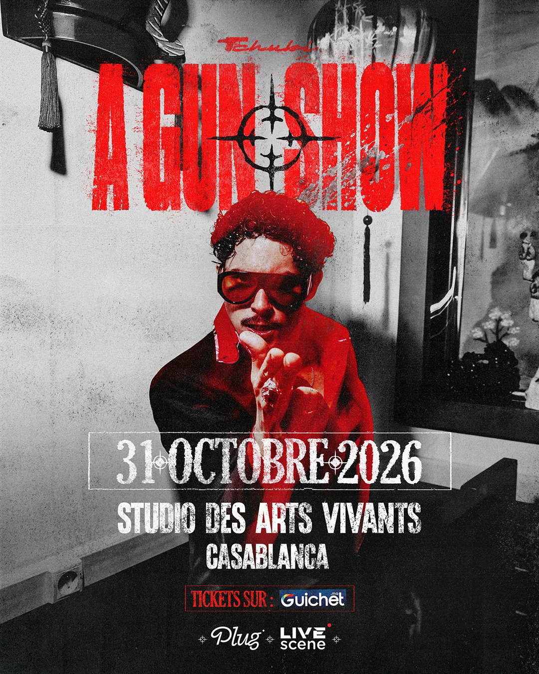 Affiche Tchubi, A Gun Show, 31 octobre 2026, Studio des Arts Vivants, Casablanca
