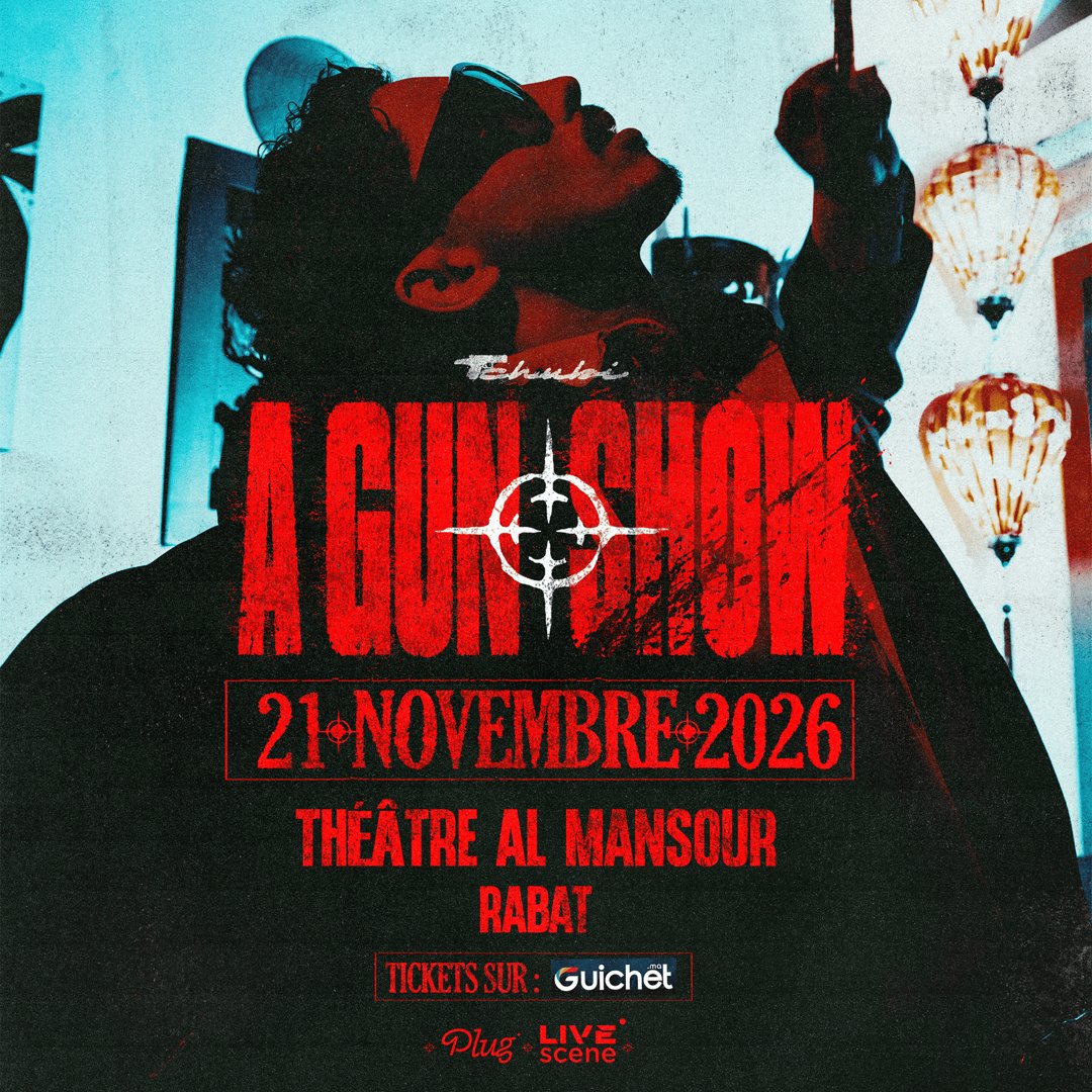 Affiche Tchubi, A Gun Show, 21 novembre 2026, Théâtre Al Mansour, Rabat
